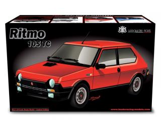 Fiat Ritmo 105 TC 1981 Nero Laudoracing 1:18 Resinemodell (Türen, Motorhaube... nicht zu öffnen!)